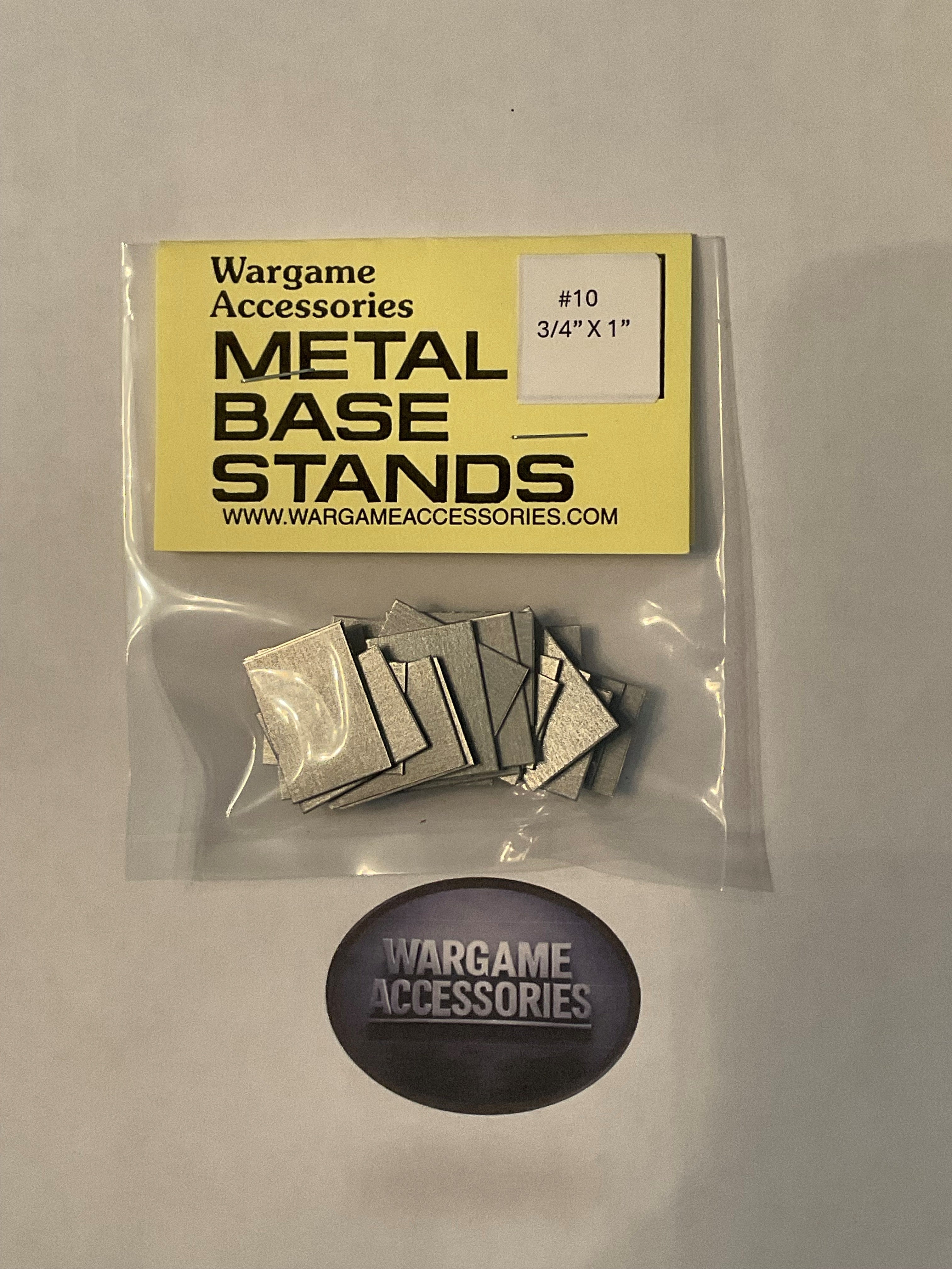 Metal Bases - US Standard (inches)