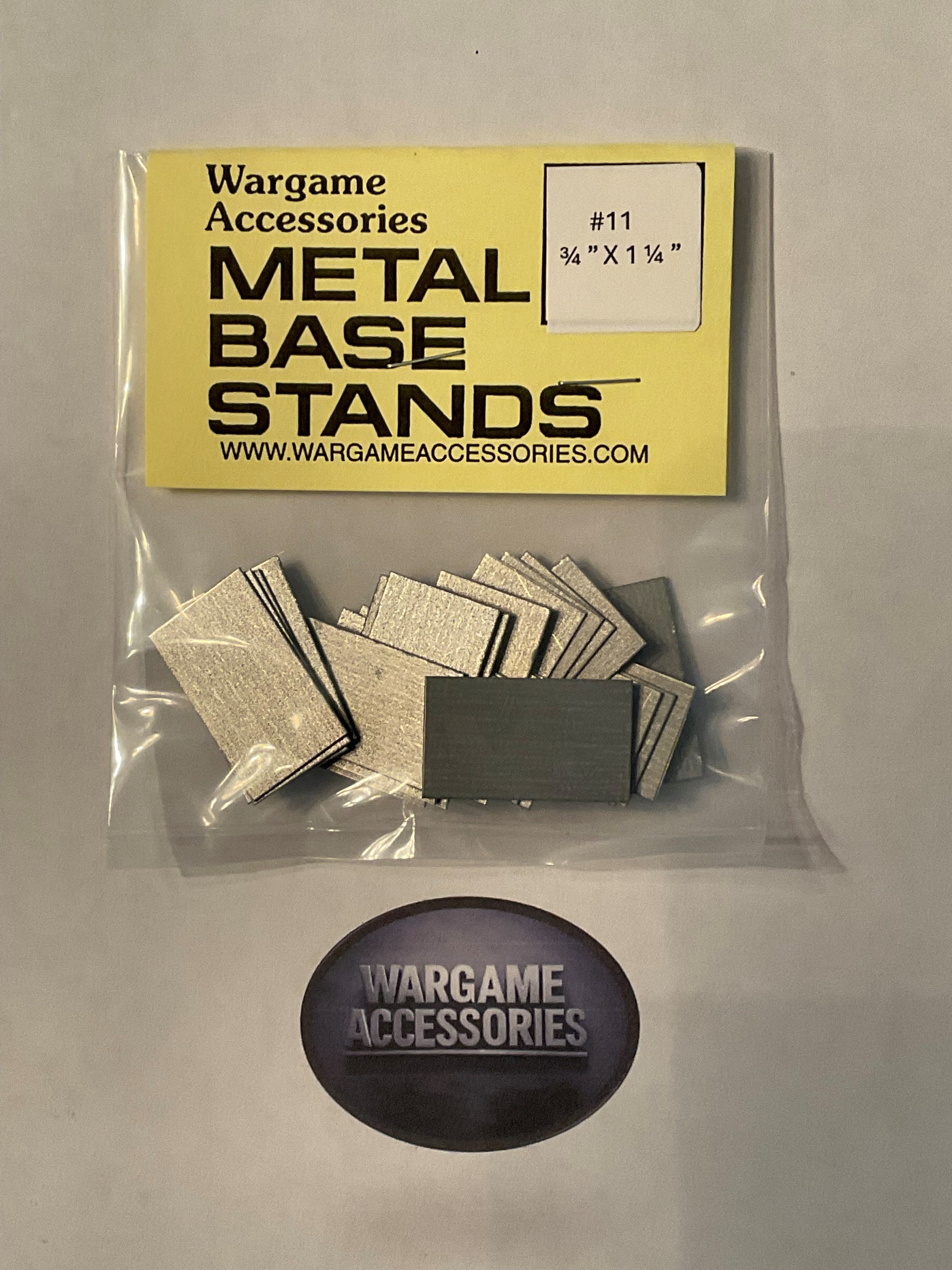 Metal Bases - US Standard (inches)