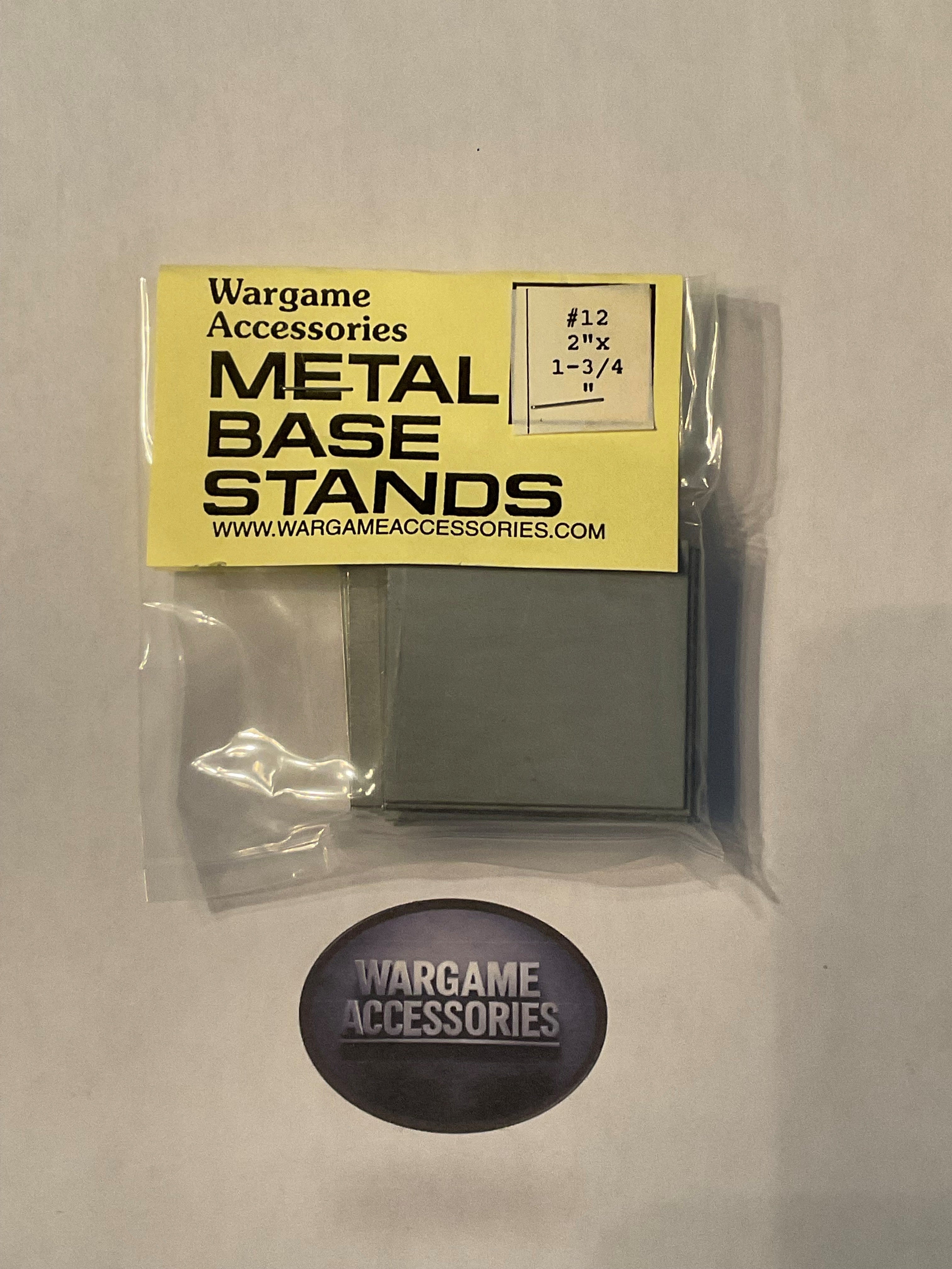 Metal Bases - US Standard (inches)