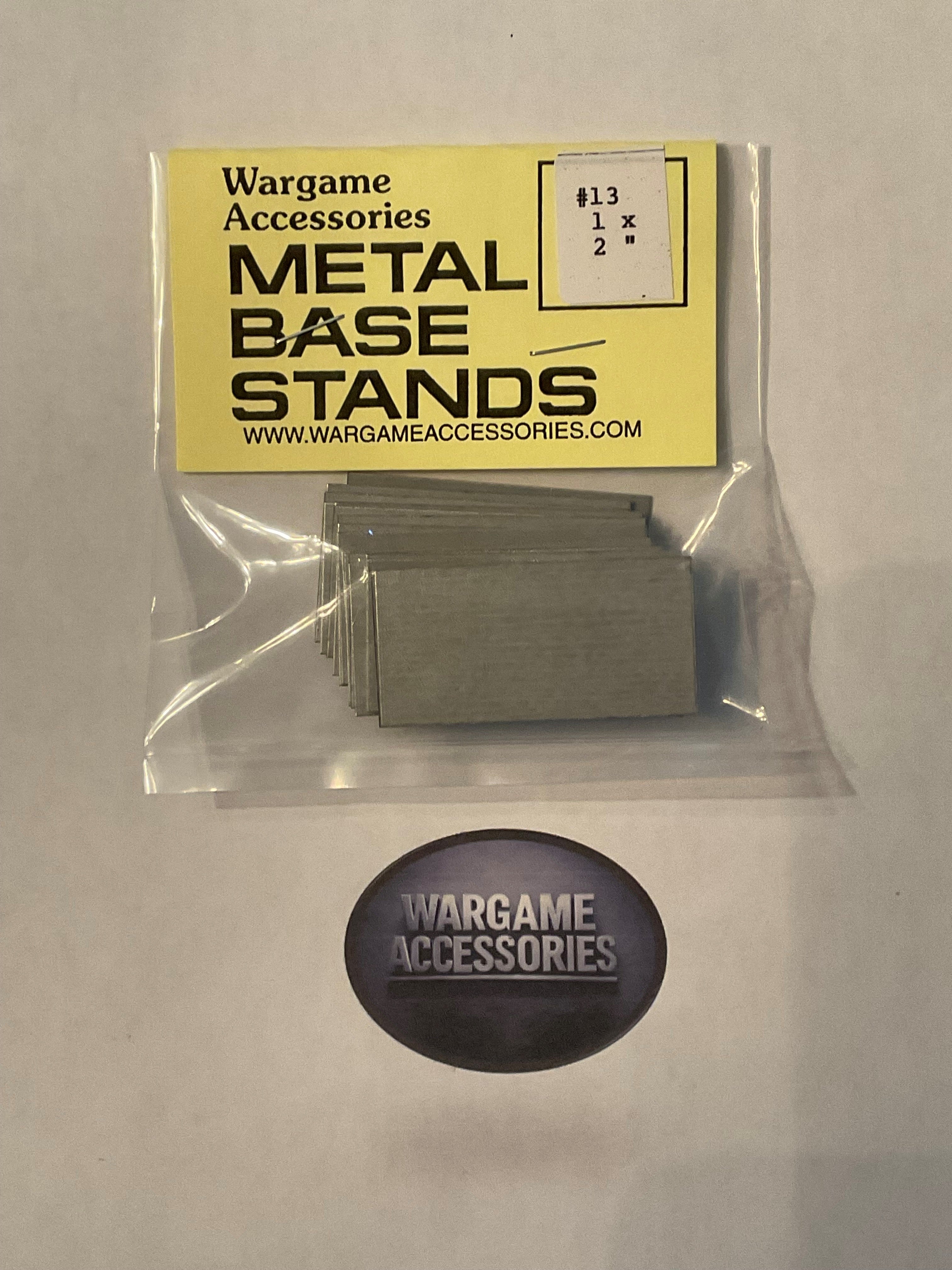 Metal Bases - US Standard (inches)