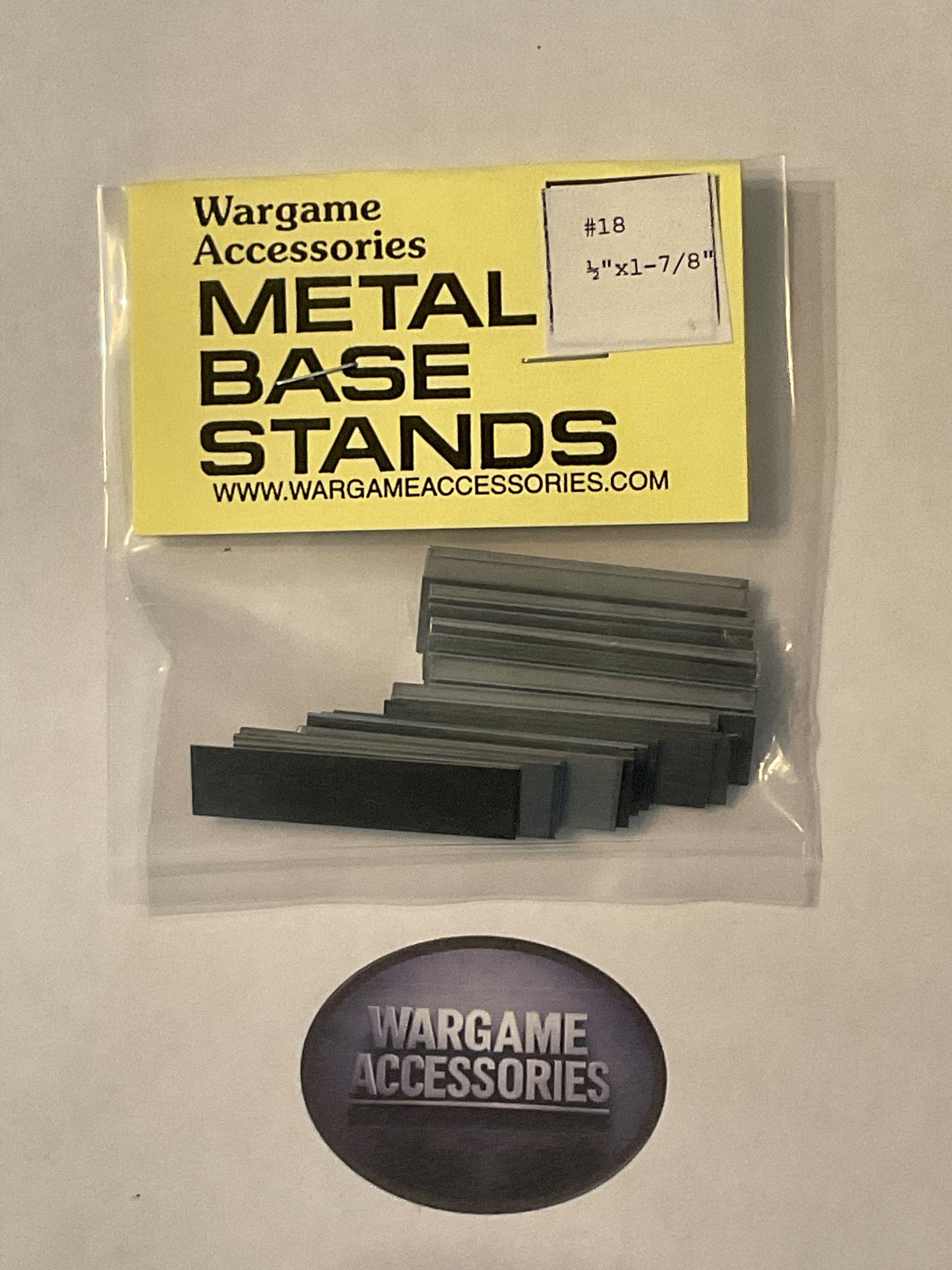 Metal Bases - US Standard (inches)