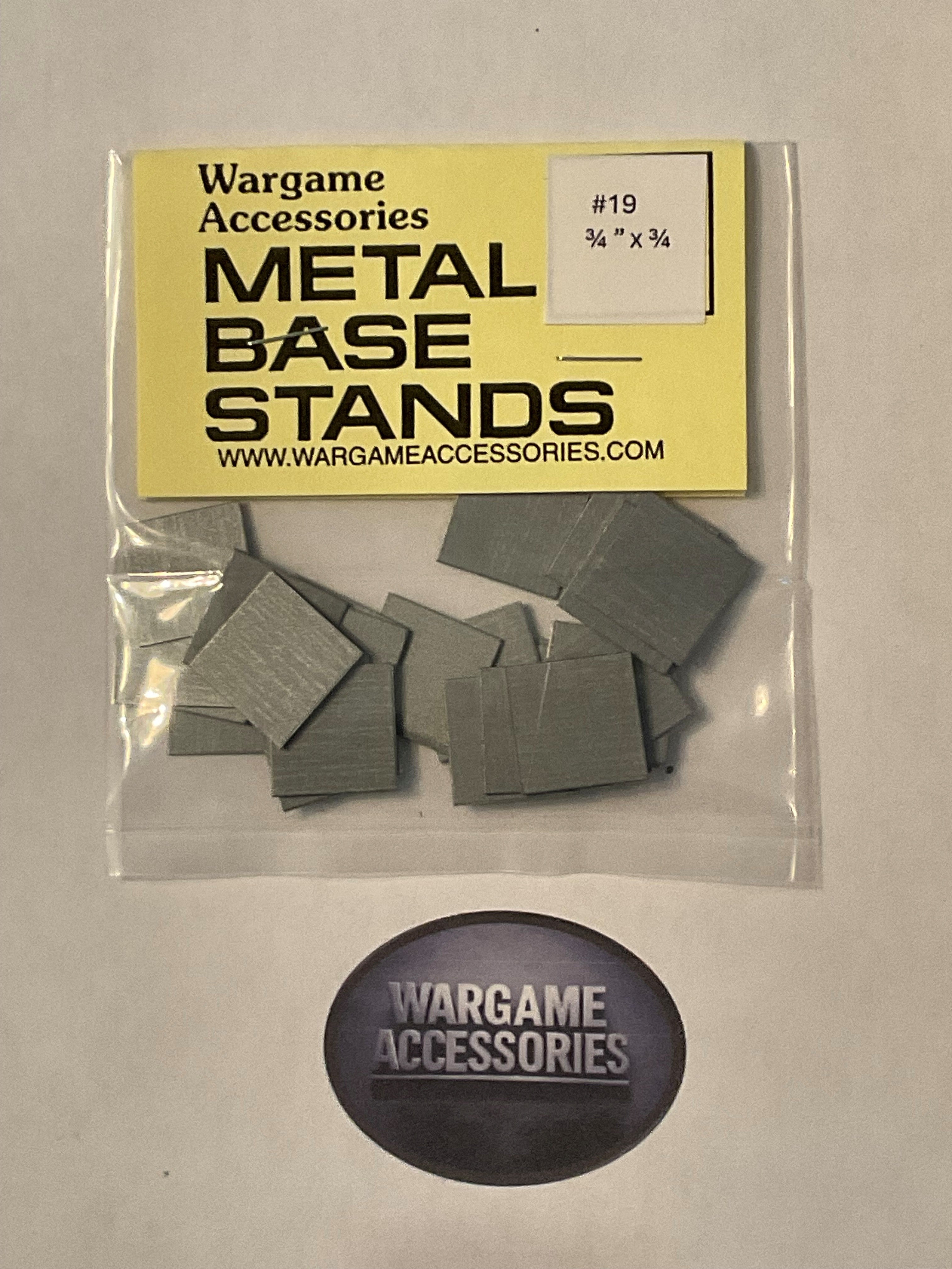 Metal Bases - US Standard (inches)