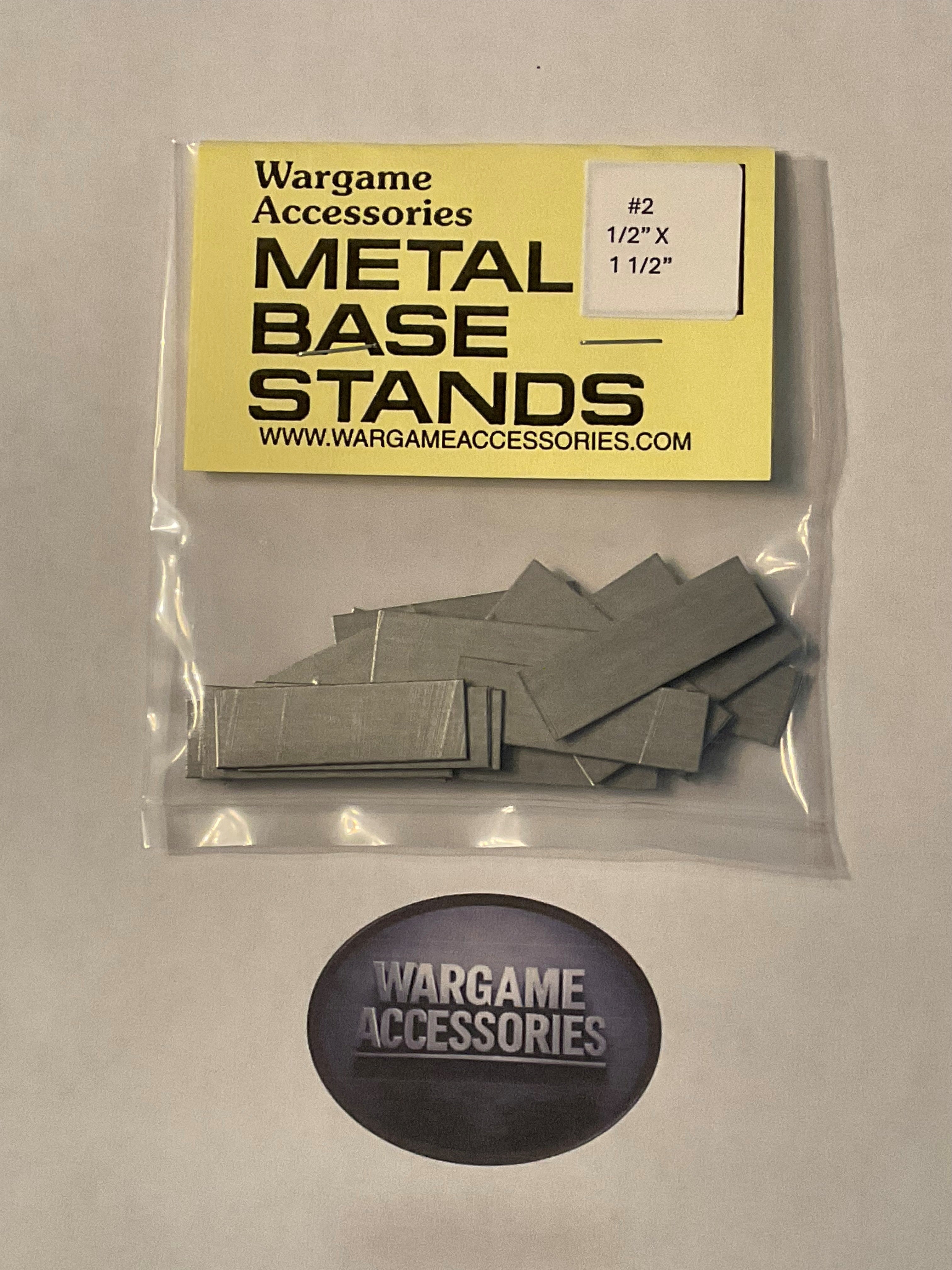Metal Bases - US Standard (inches)