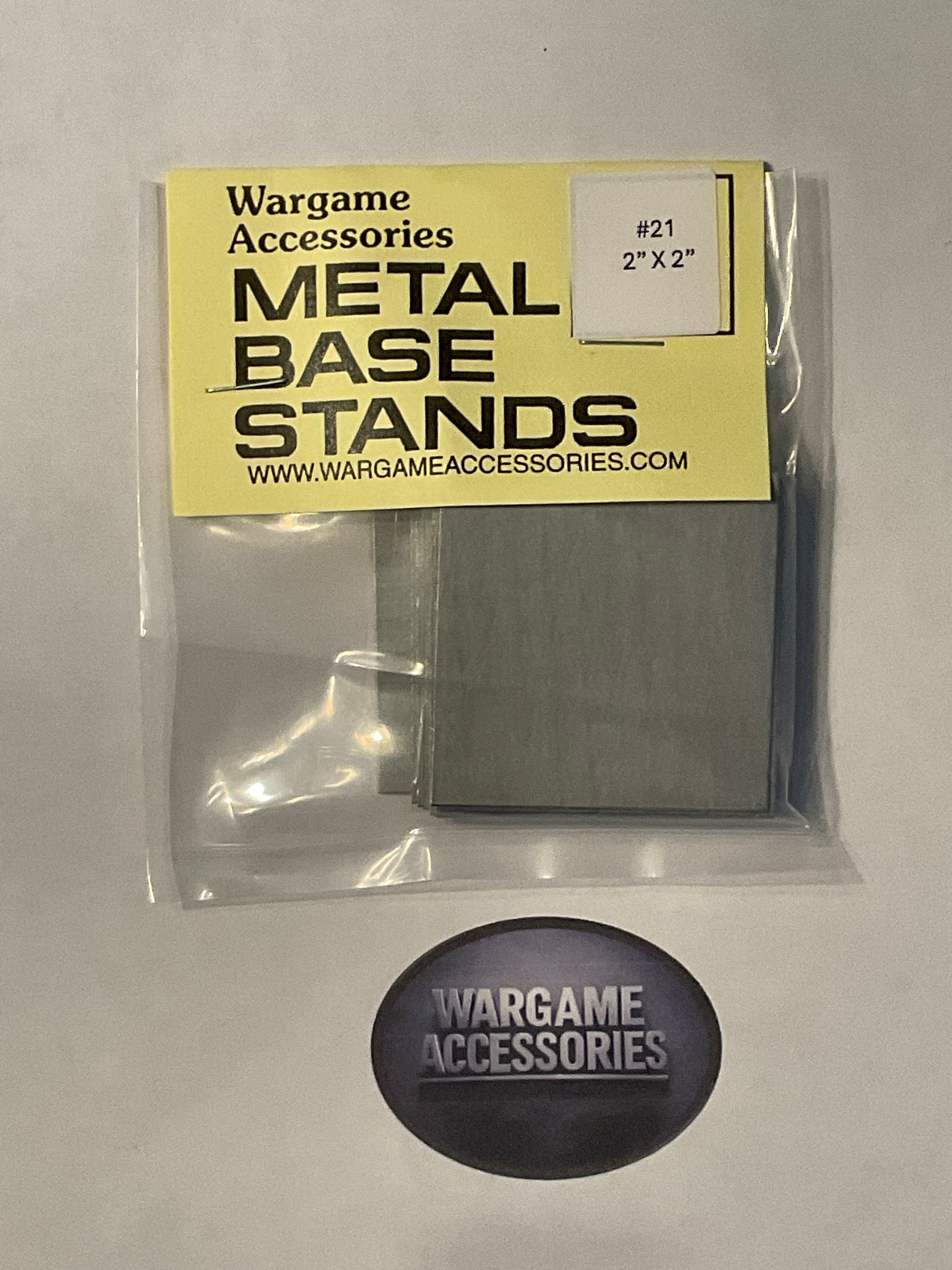Metal Bases - US Standard (inches)