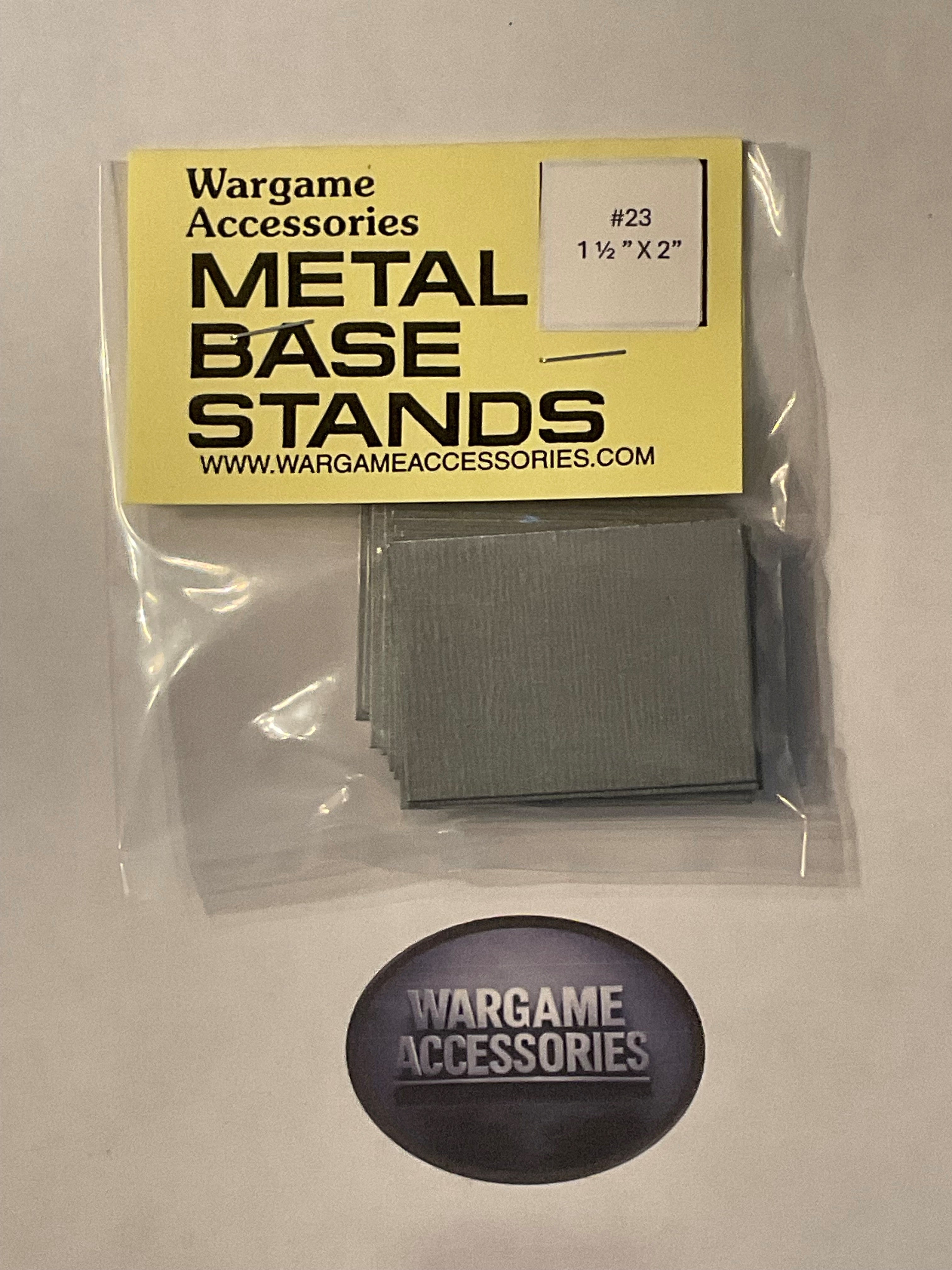 Metal Bases - US Standard (inches)