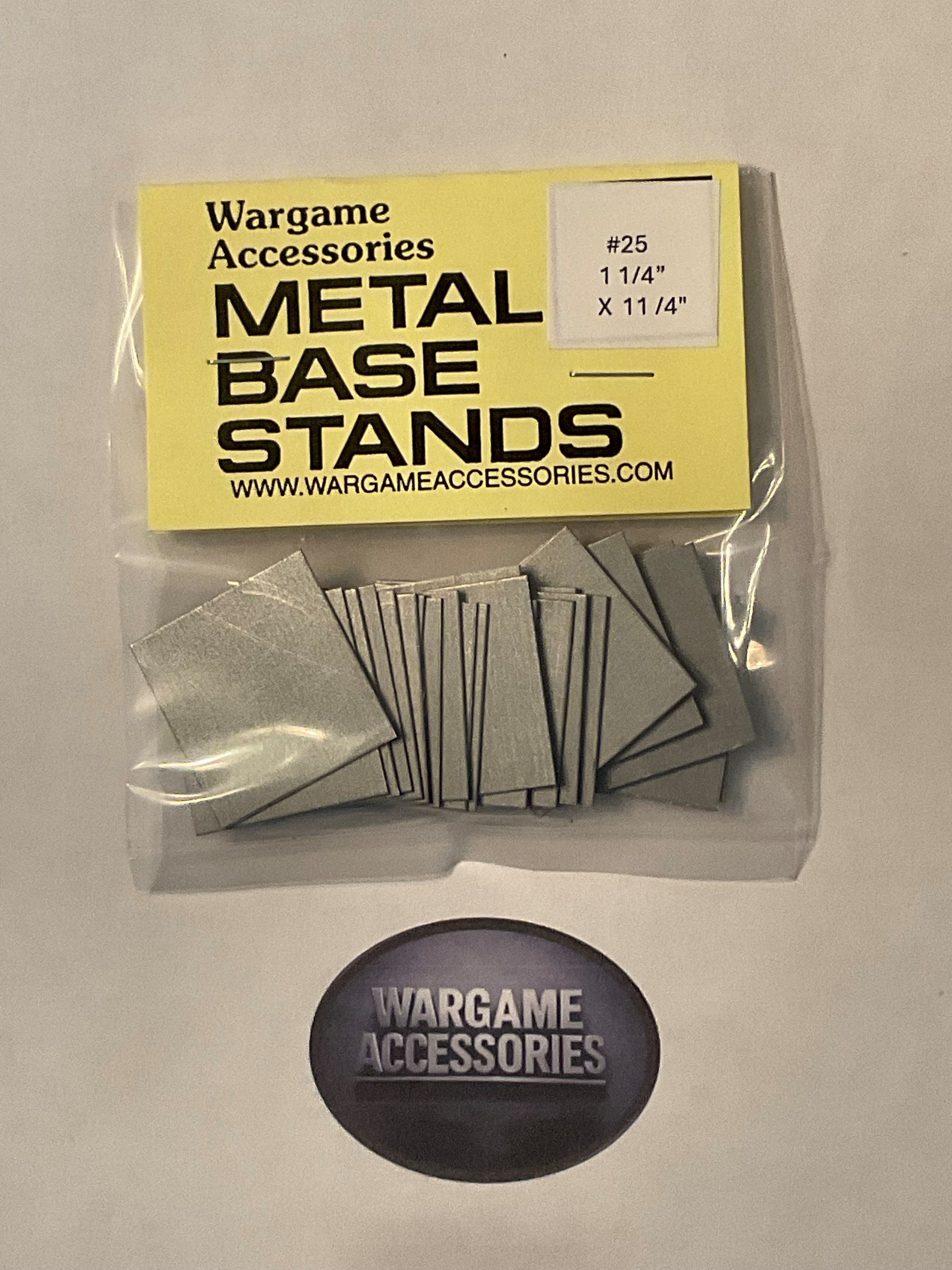 Metal Bases - US Standard (inches)