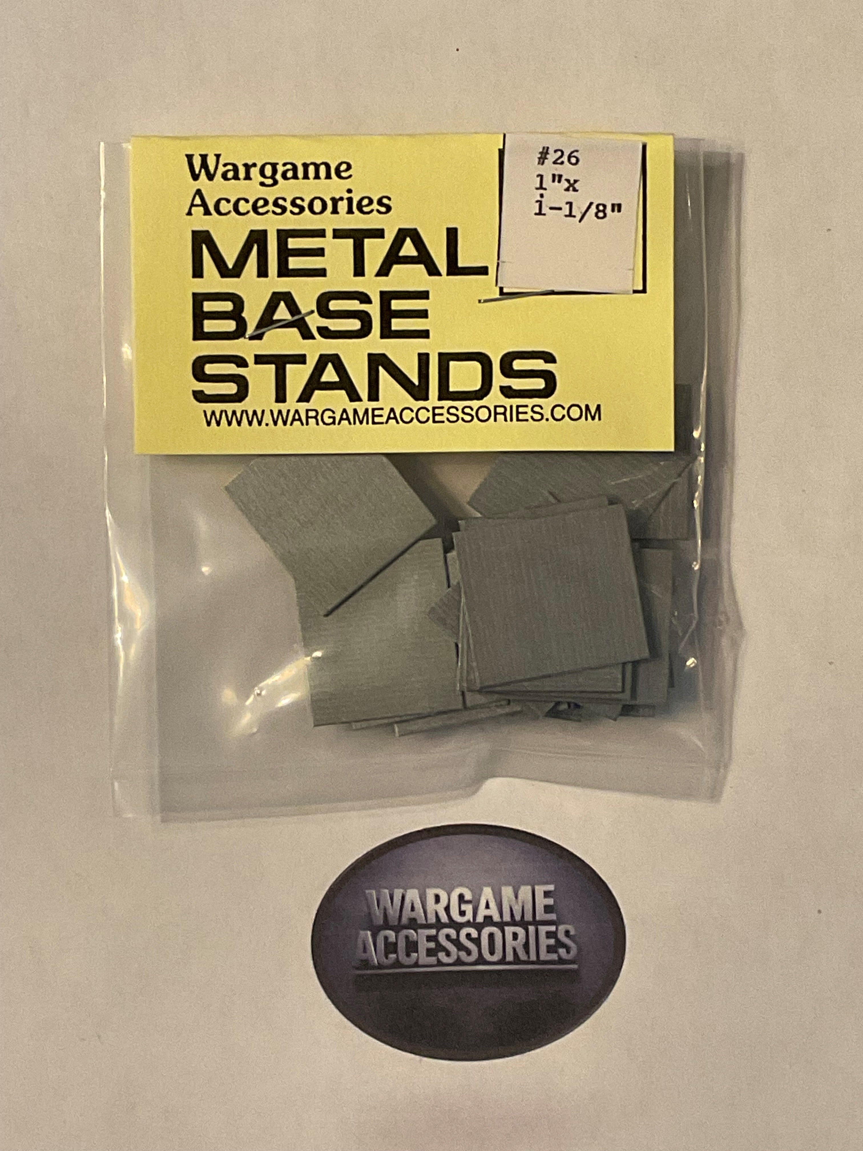 Metal Bases - US Standard (inches)