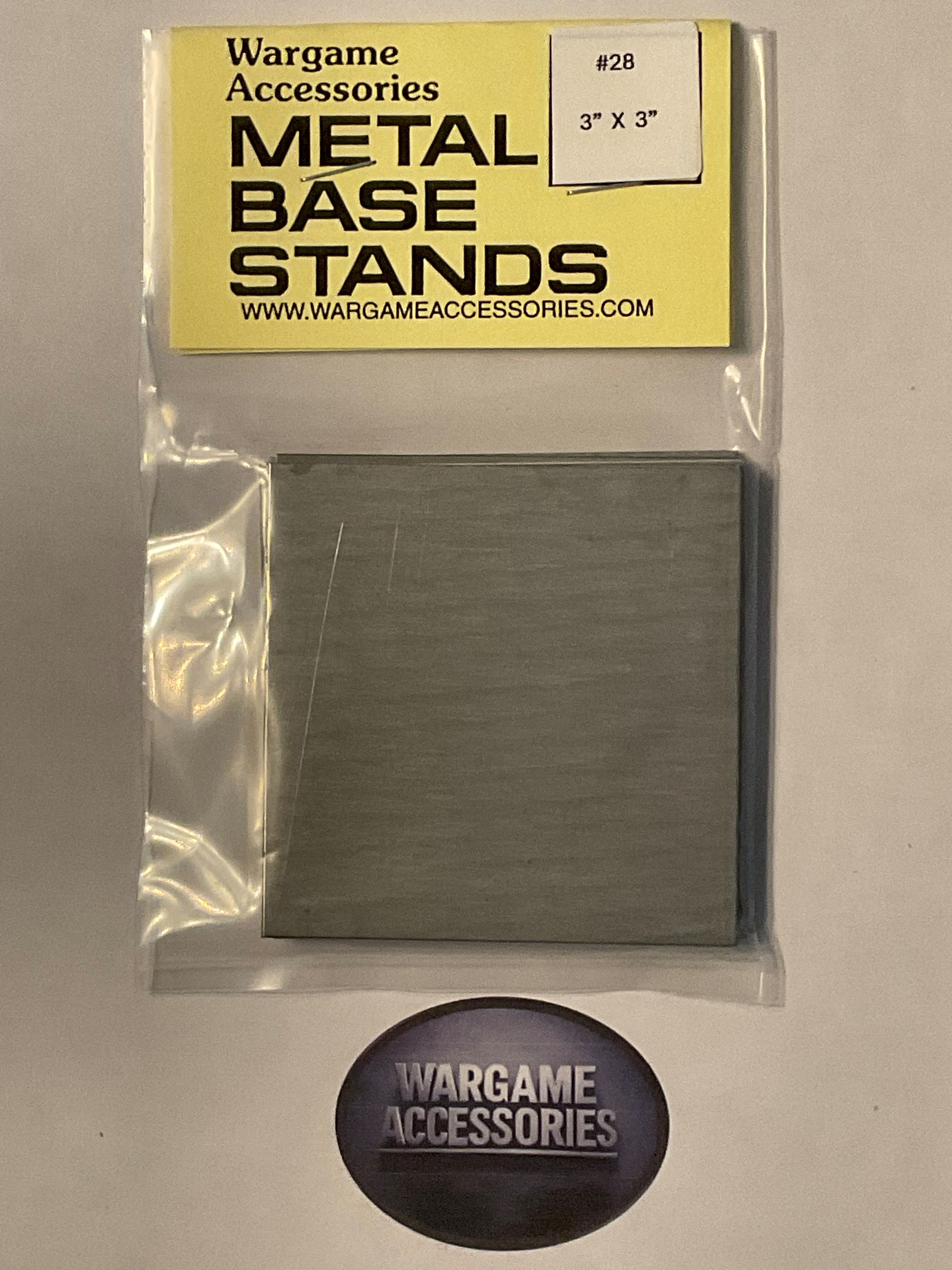 Metal Bases - US Standard (inches)