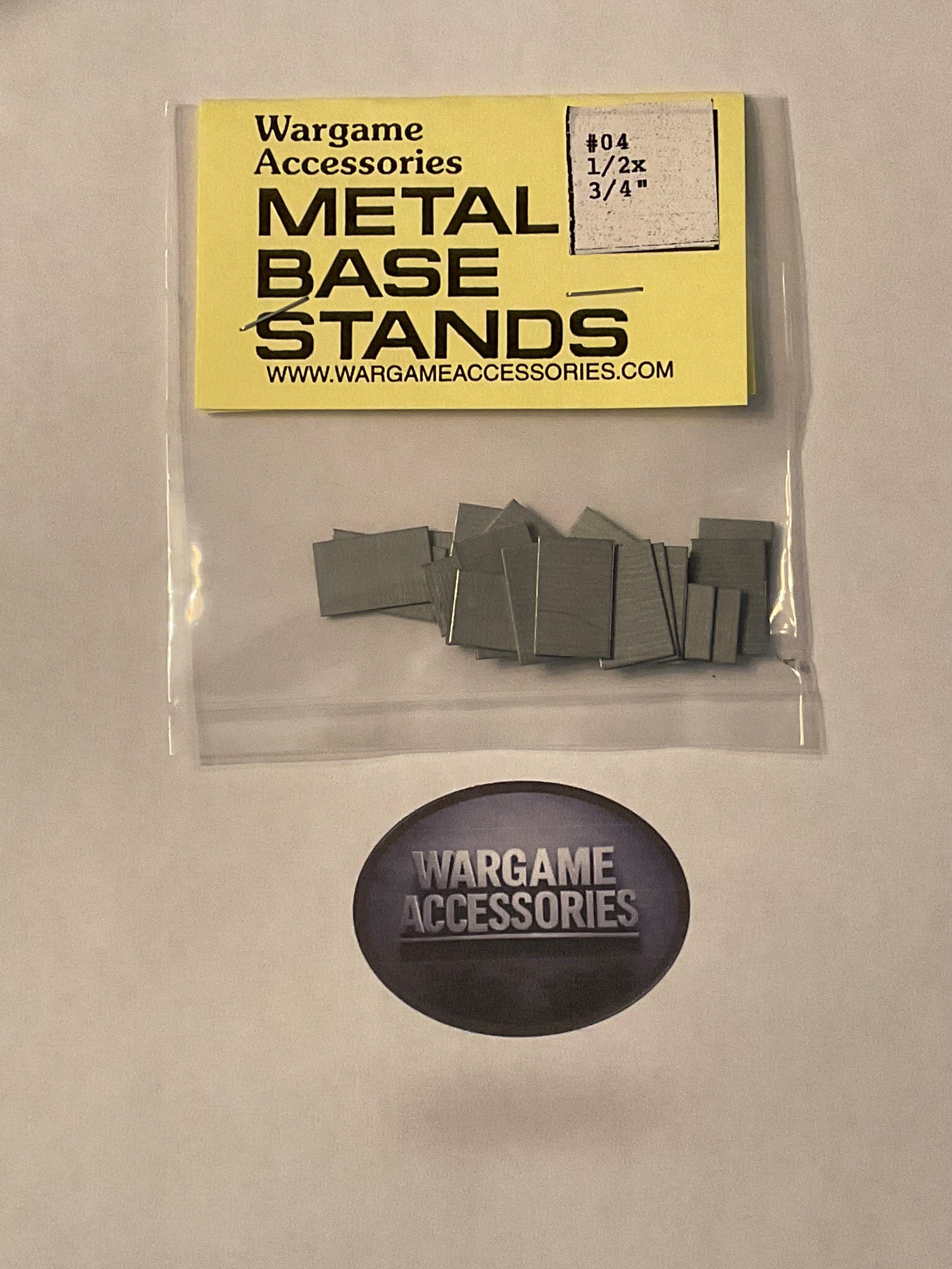 Metal Bases - US Standard (inches)