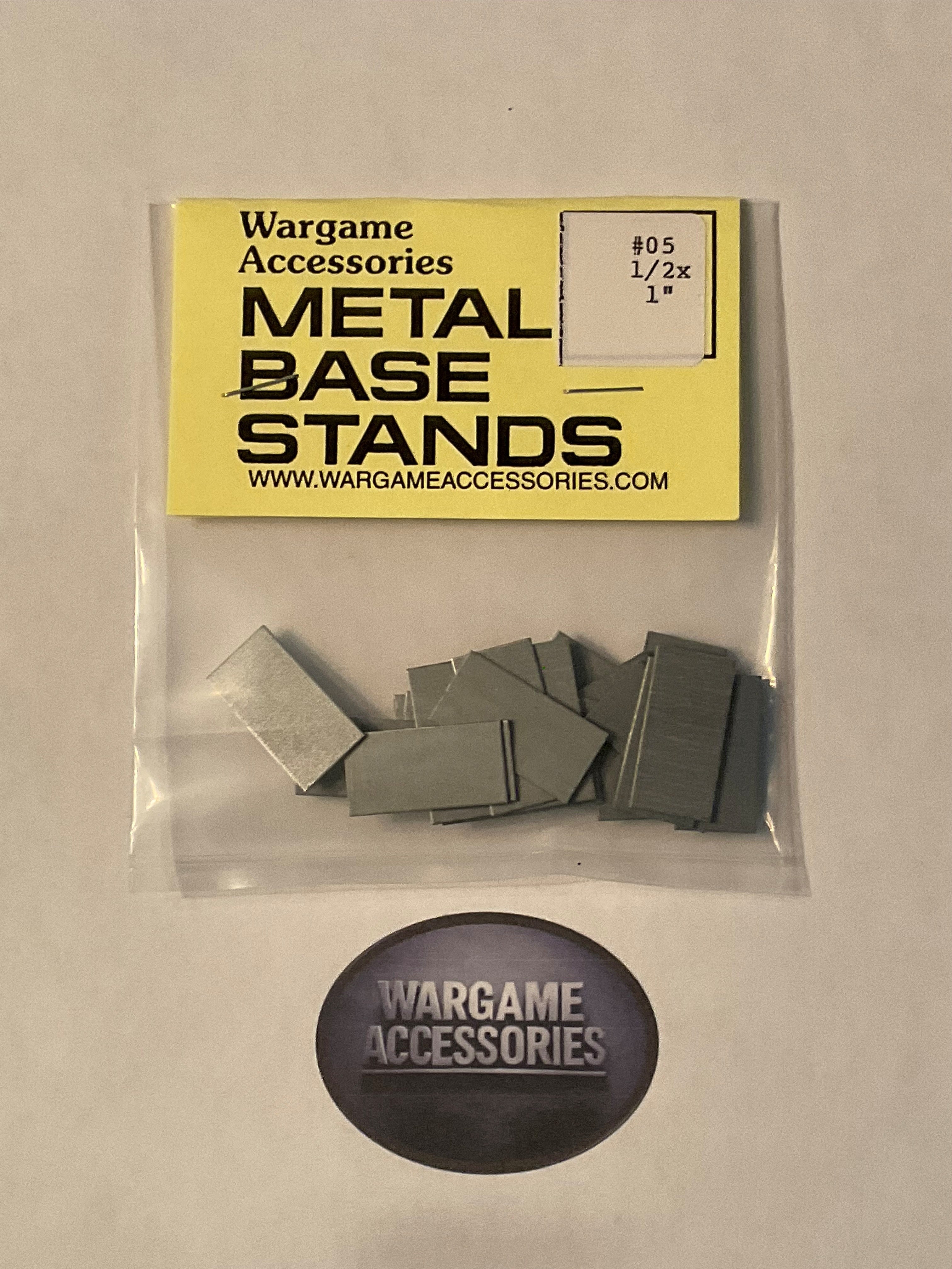 Metal Bases - US Standard (inches)