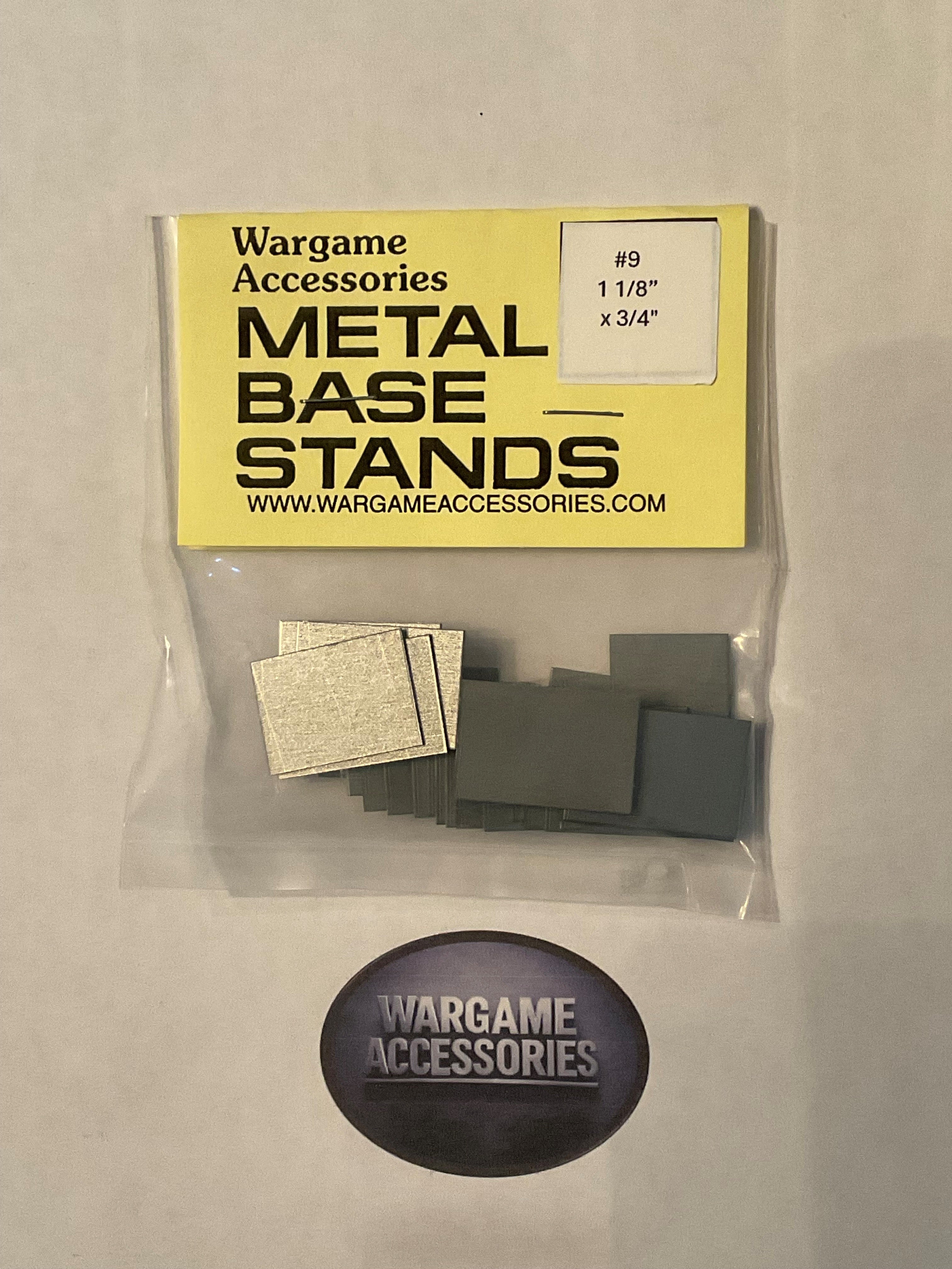 Metal Bases - US Standard (inches)