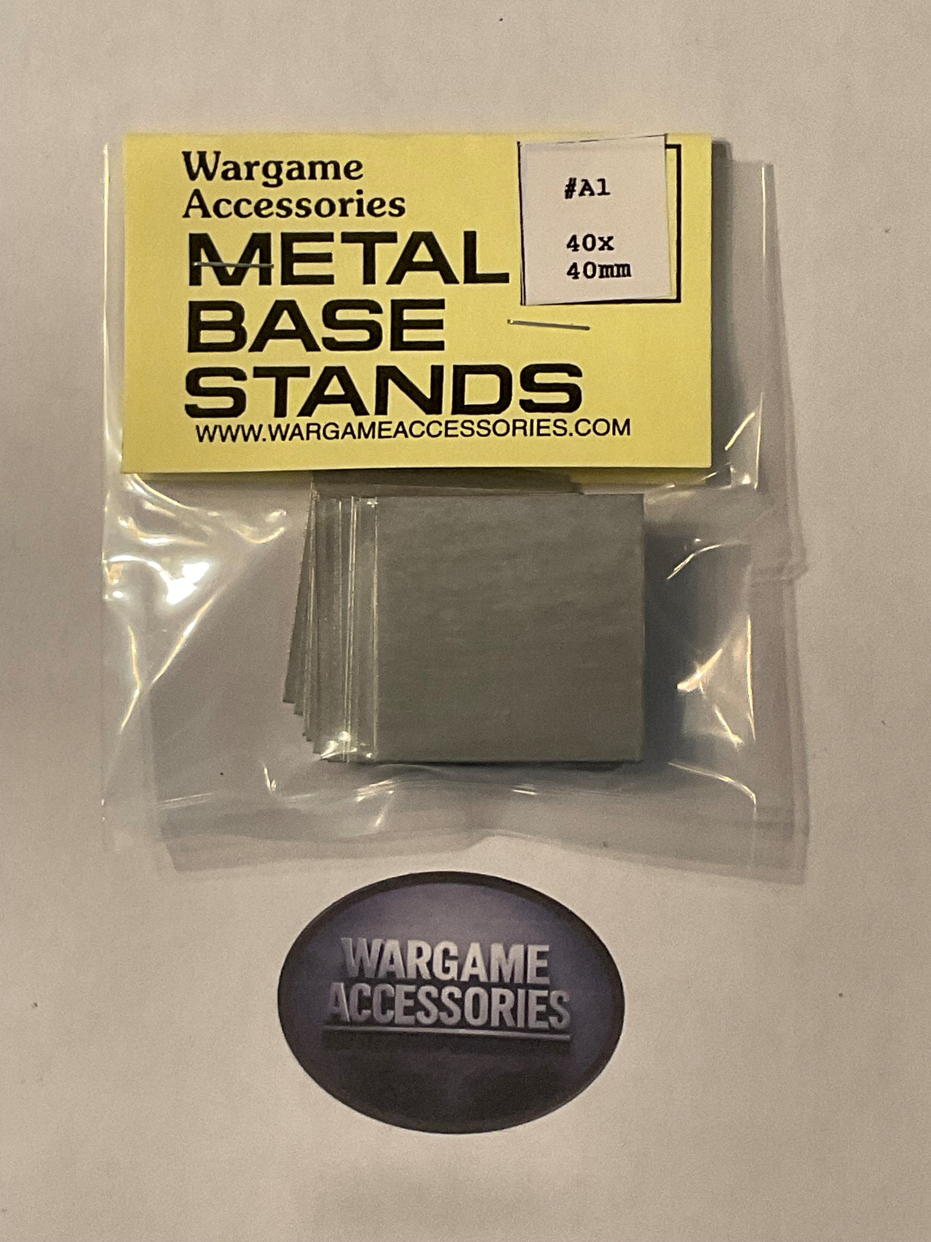 Metal Bases - Metric Sizes (mm)