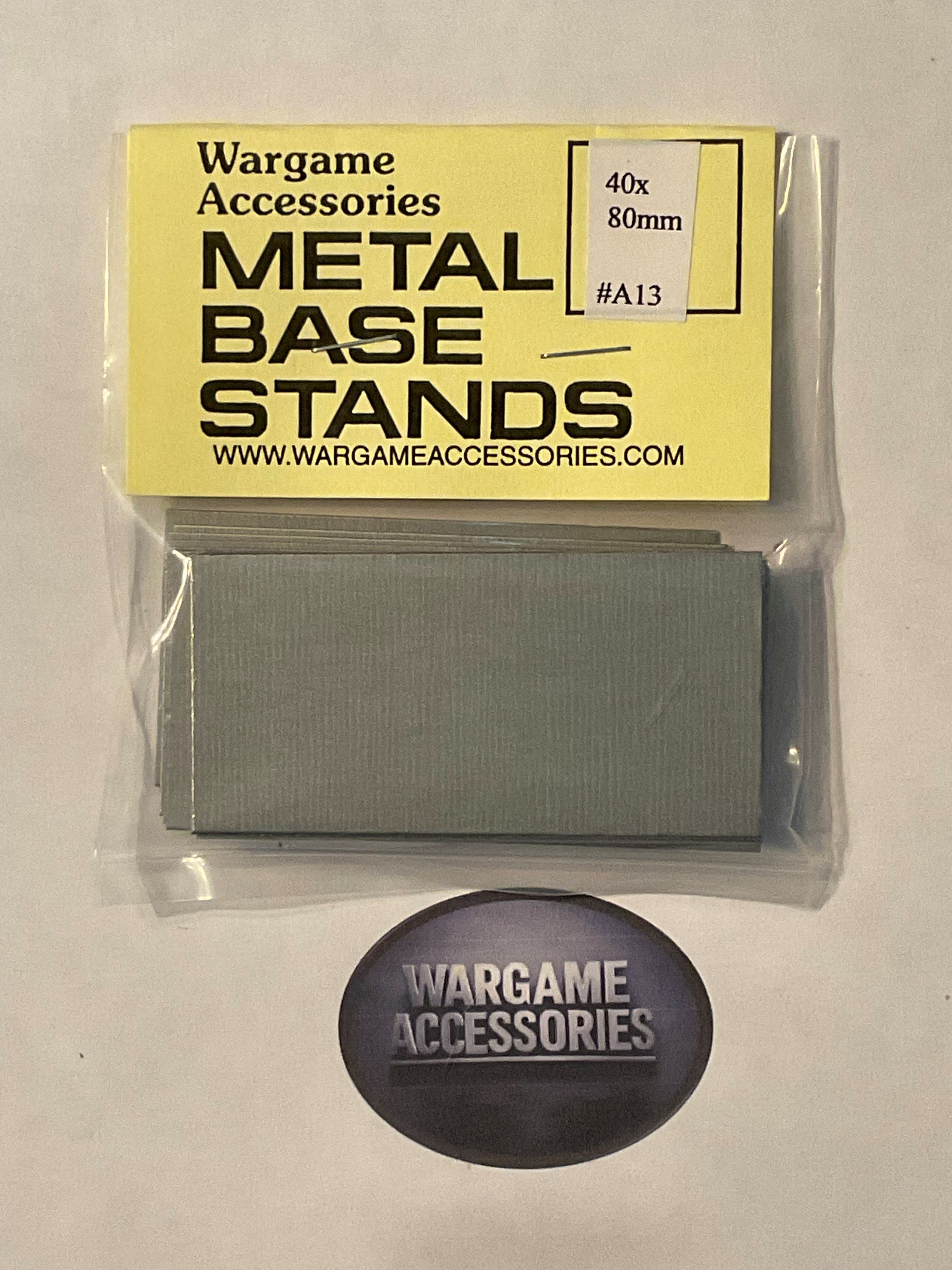 Metal Bases - Metric Sizes (mm)