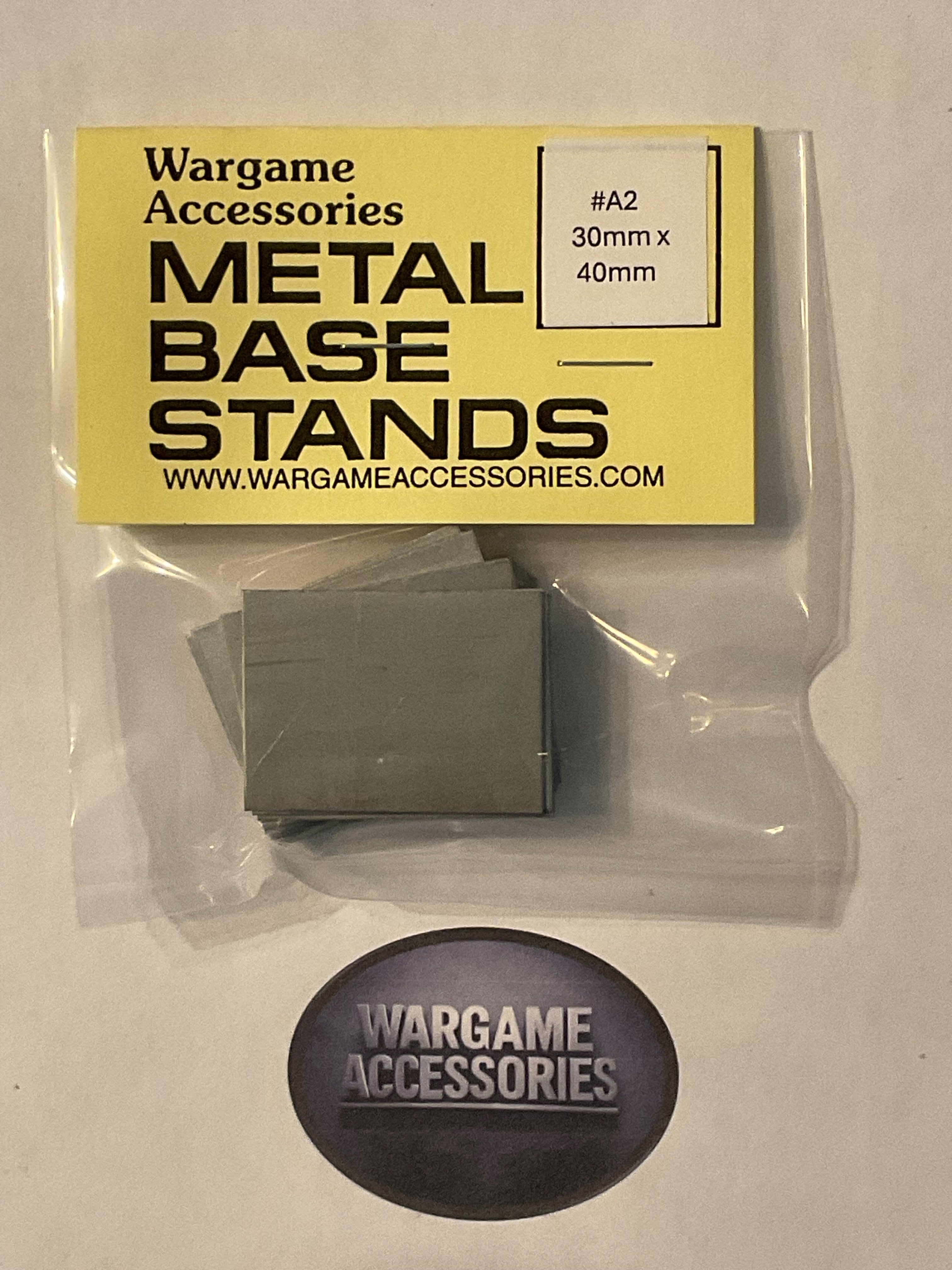 Metal Bases - Metric Sizes (mm)