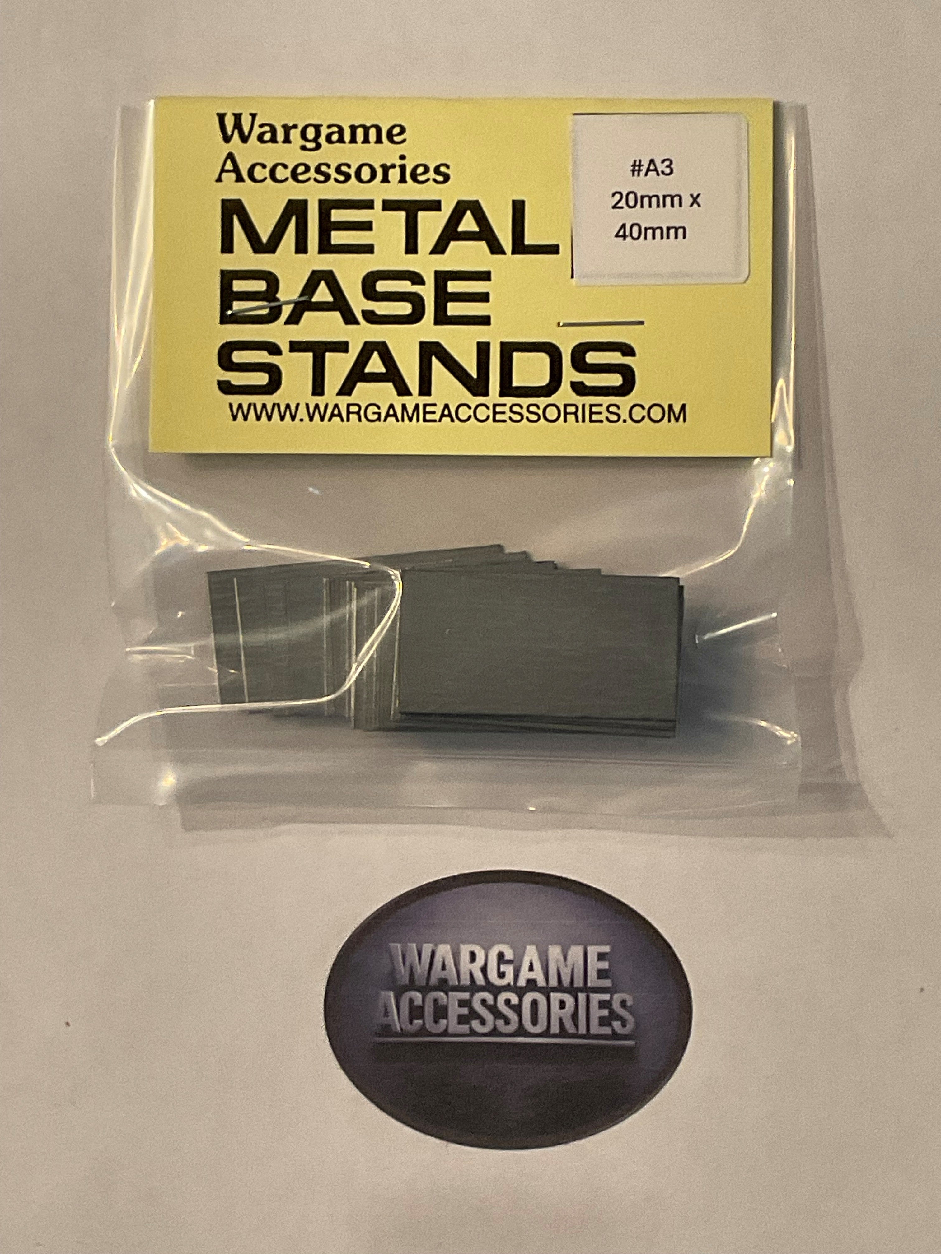 Metal Bases - Metric Sizes (mm)