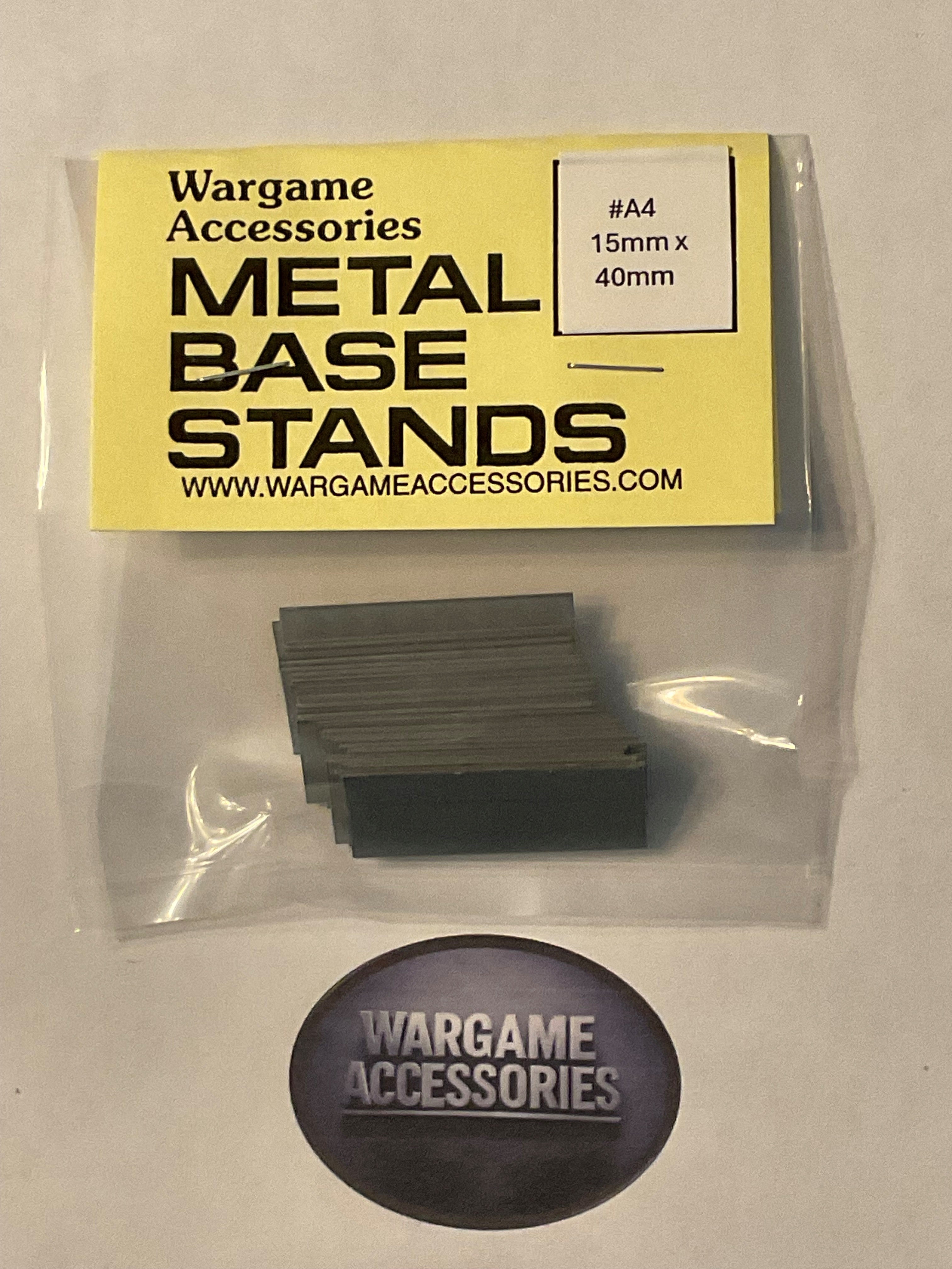 Metal Bases - Metric Sizes (mm)