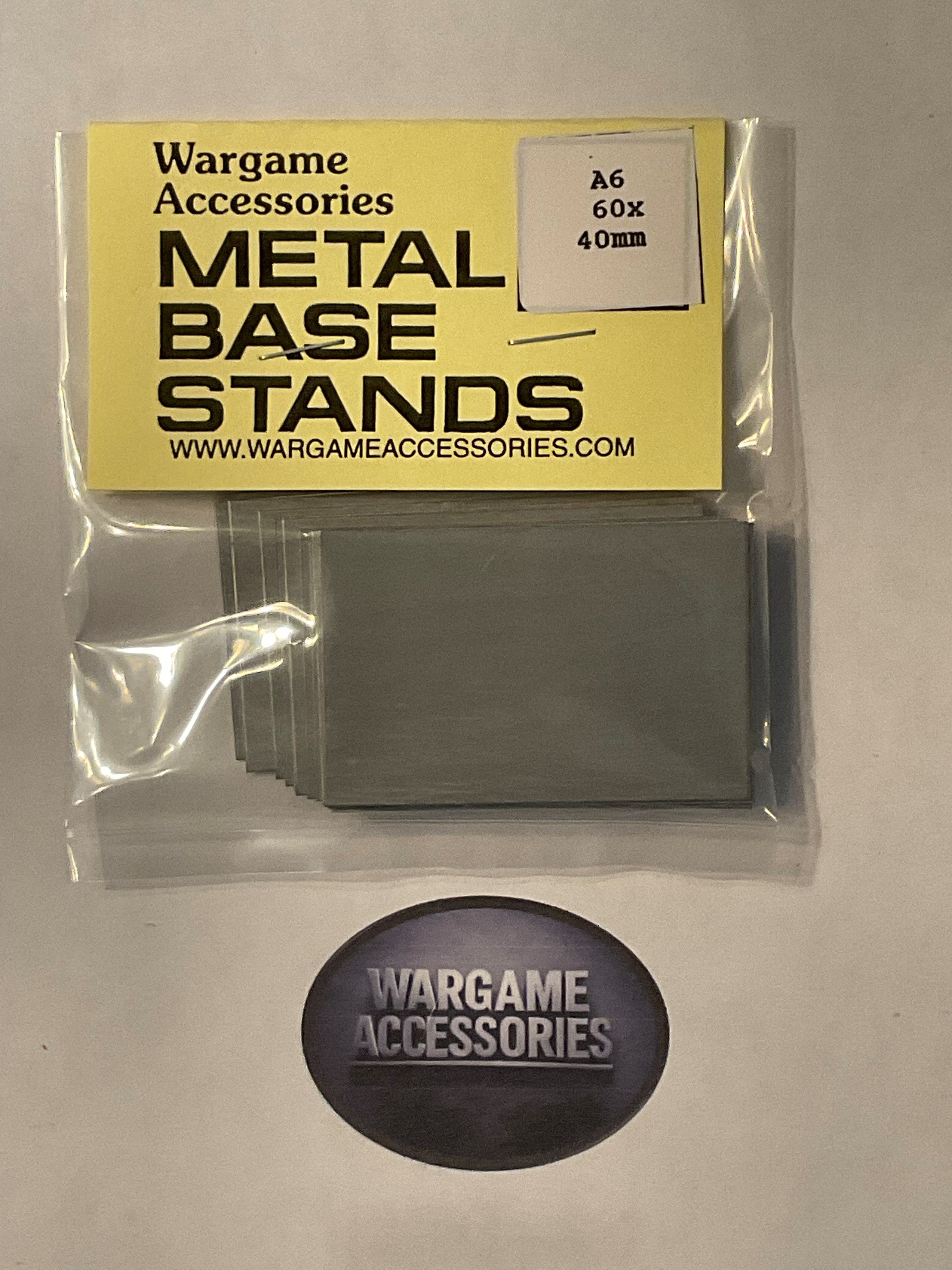 Metal Bases - Metric Sizes (mm)